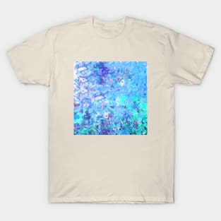 Blue Cool Paint Abstract T-Shirt